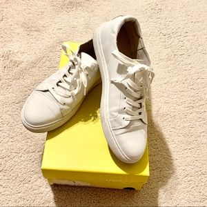 Kenneth Cole White Leather Sneakers-size 8